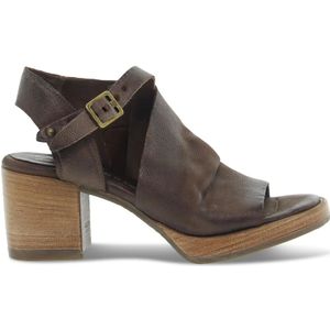 A.s.98, High Heel Sandalen Bruin, Dames, Maat:38 EU