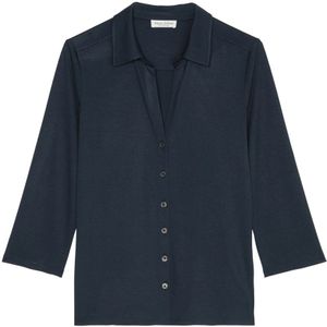Marc O'Polo, Blouses & Shirts, Dames, Blauw, XL, Spandex, Jerseyblouse