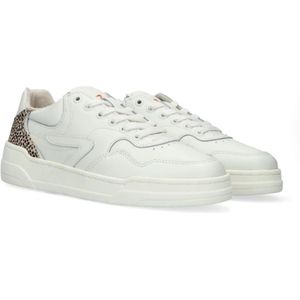 Hub, Schoenen, Dames, Wit, 36 EU, Leer, Witte Court-Z Lage Sneakers