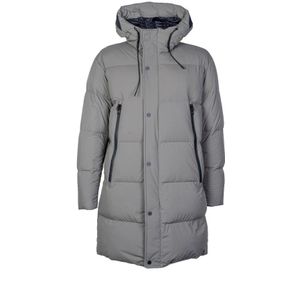 Duno, Lange Opvouwbare Microfiber Parka Grijs, Heren, Maat:L