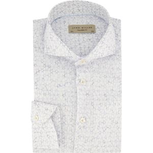 John Miller, Overhemden, Heren, Veelkleurig, 5Xl, Katoen, Tailored Fit Wit Zakelijk Overhemd