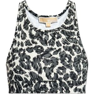 Michael Kors, Tops, Dames, Zwart, L, Nylon, Top met dierenmotief