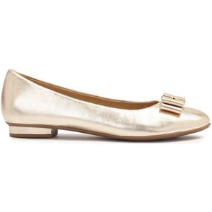 Kazar, Schoenen, Dames, Geel, 36 EU, Leer, Dames gouden ballerina's