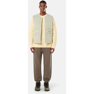 Stone Island, Jassen, Heren, Beige, L, Ripstop Cover Down Gilet met rits