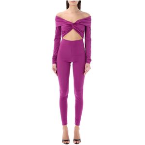 Andamane, Orchid Cut-Out Jumpsuit Paars, Dames, Maat:S
