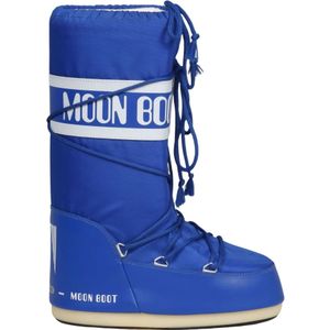 Moon Boot, Waterafstotende Icon Laarzen met Logo Band Blauw, Dames, Maat:45 EU