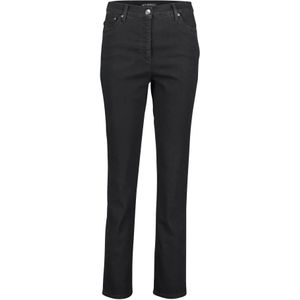 Betty Barclay, Hoge Taille Stretch Jeans Zwart, Dames, Maat:XL