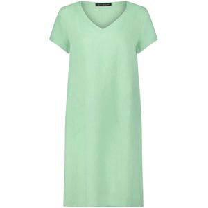 Betty Barclay, Kleedjes, Dames, Groen, 3Xl, Linnen, Tropische Maxi Zomerjurk