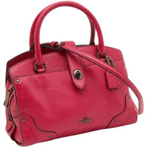 Coach Pre-owned, Pre-owned, Dames, Roze, ONE Size, Tweedehands leren handtassen