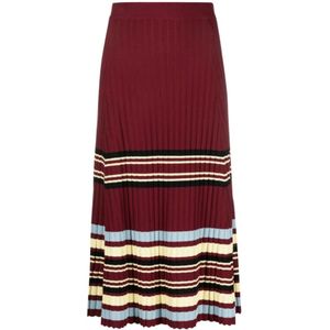 Wales Bonner, Midi Skirts Rood, Dames, Maat:S