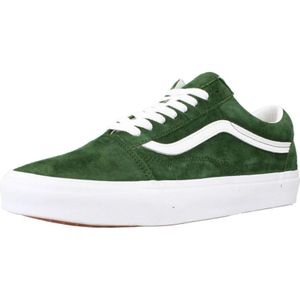 Vans, Schoenen, Heren, Groen, 43 EU, Suède, Klassieke Pig Suede Sneakers