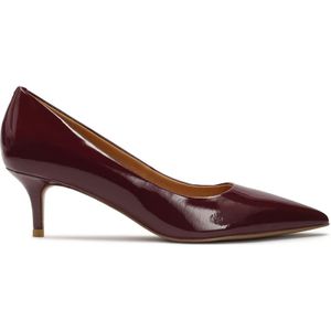 Kazar, Schoenen, Dames, Bruin, 39 EU, Leer, Maroon lage pumps in lakleer