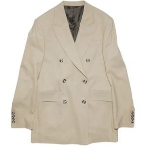 Acne Studios, Blazers Grijs, Dames, Maat:XS