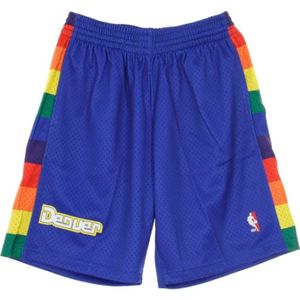 Mitchell & Ness, Sport, Heren, Blauw, M, Pantaliscino Basket BA Swingman Shorts 1991-92 Denugg Road