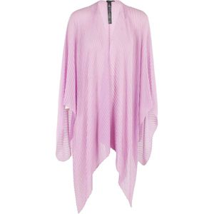 Emporio Armani, Geplooide Stof Cape Roze, Dames, Maat:ONE Size