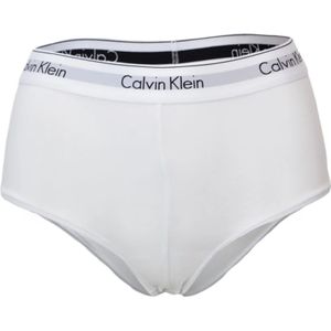 Calvin Klein, Ondergoed, Dames, Wit, L, Katoen, Dames Boyshort F3788E Coulotte