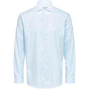 Selected Homme, Overhemden, Heren, Blauw, L, Katoen, Shirts