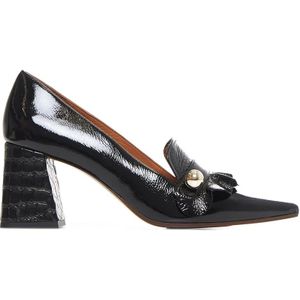 Chie Mihara, Schoenen, Dames, Zwart, 37 1/2 EU, Leer, Elegante Hakken Lomera Schoenen