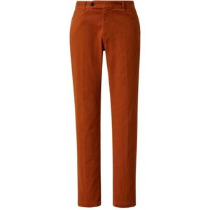 Massimo Alba, Comfortabele katoenen gabardine broek Oranje, Heren, Maat:L