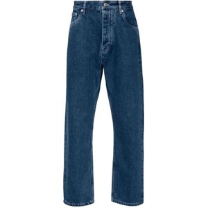Studio Nicholson, Jeans, Heren, Blauw, XL, Denim, Straight Jeans