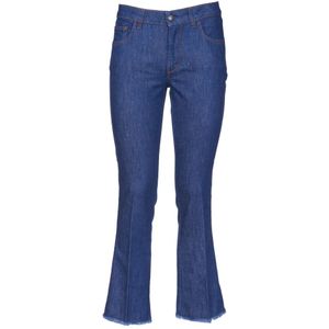 Fay, Jeans, Dames, Blauw, W29, Katoen, Boot-cut Jeans