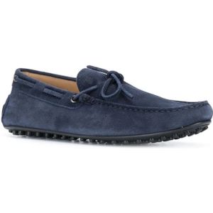 Tod's, Schoenen, Heren, Blauw, 42 EU, Leer, Blauwe Casual Loafers voor Mannen