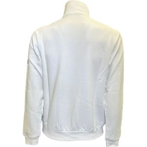 Gcds, Sweatshirts & Hoodies, Dames, Wit, 2Xs, Katoen, Halve-Zip Katoenen Sweatshirt met Logodetail