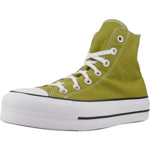 Converse, Schoenen, Dames, Groen, 35 EU, Verhoogde Chuck Taylor All Star Sneakers