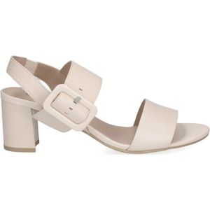 Caprice, Schoenen, Dames, Beige, 38 1/2 EU, Beige Casual Open Platte Sandalen