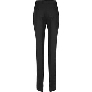 Gucci, Broeken, Dames, Zwart, S, Wol, Slim Tailored Silk Wool Pants