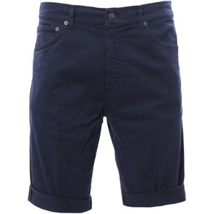 Dondup, Korte broeken, Heren, Blauw, W32, Katoen, Casual Shorts