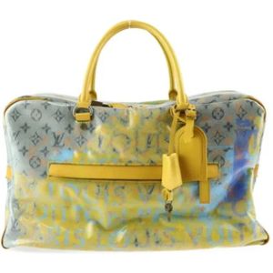 Louis Vuitton Vintage, Pre-owned, Dames, Veelkleurig, ONE Size, Tweed, Tweedehands Canvas handtassen