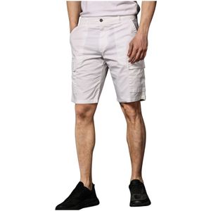 Mason's, Korte broeken, Heren, Wit, M, Katoen, Cargo Bermuda Shorts Limited Edition