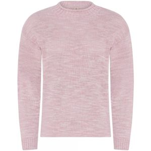 Skovhuus, Truien, Dames, Roze, M, Katoen, Roze Melange Coltrui Pullover Blouse