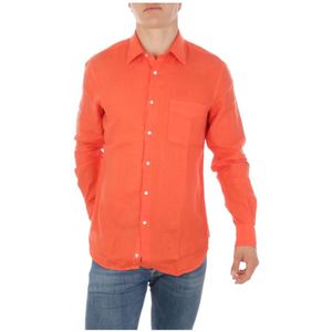 Aspesi, Overhemden, Heren, Rood, 2Xl, Zakelijk casual overhemd Mod. Sixte