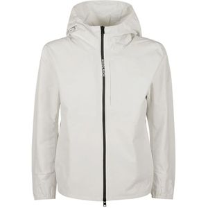 Woolrich, Jassen, Heren, Wit, S, Polyester, Dubbele Laag Jas