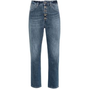 Dondup, Jeans, Dames, Blauw, W25, Katoen, Slim-fit Jeans