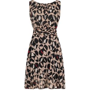 Betty & Co, Kleedjes, Dames, Veelkleurig, L, Chiffon, Mouwloze Chiffon Jurk