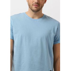 Calvin Klein, Tops, Heren, Blauw, S, Denim, Heren Polo T-shirt met Badge