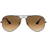 Ray-Ban, Iconische Aviator Zonnebril Bruin, Heren, Maat:55 MM