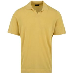 Drumohr, Tops, Heren, Geel, L, Gele Polo T-shirts en Polos