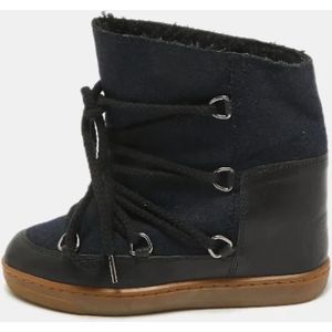 Isabel Marant Pre-owned, Pre-owned, Dames, Blauw, 36 EU, Pre-owned Canvas boots