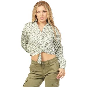 Guess, Blouses Shirts Groen, Dames, Maat:M