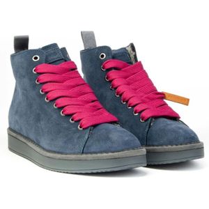 Panchic, Schoenen, Dames, Blauw, 36 EU, Suède, Sneakers