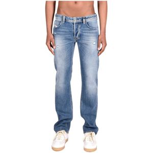 Diesel, Jeans, Heren, Blauw, W30, Katoen, 5-Pocket Katoen-Elastaan Broek