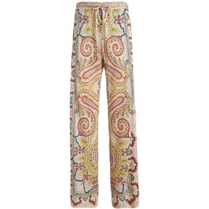 Etro, Rechte broek Beige, Dames, Maat:S