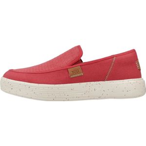 Hey Dude, Stijlvolle Ballerina's voor kustavonturen Rood, Heren, Maat:41 EU