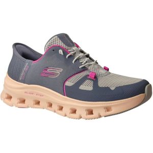 Skechers, Schoenen, Dames, Blauw, 37 EU, Blauwe Glide-Step Damesslip-ins