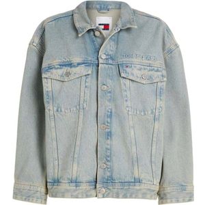 Tommy Jeans, Jassen, Dames, Blauw, M, Denim, Heritage Oversize Denim Trucker Jack