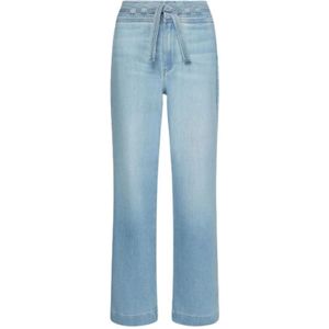 Tommy Hilfiger, Relaxed Straight High Waist Wijde Pijp Jeans Blauw, Dames, Maat:W27
